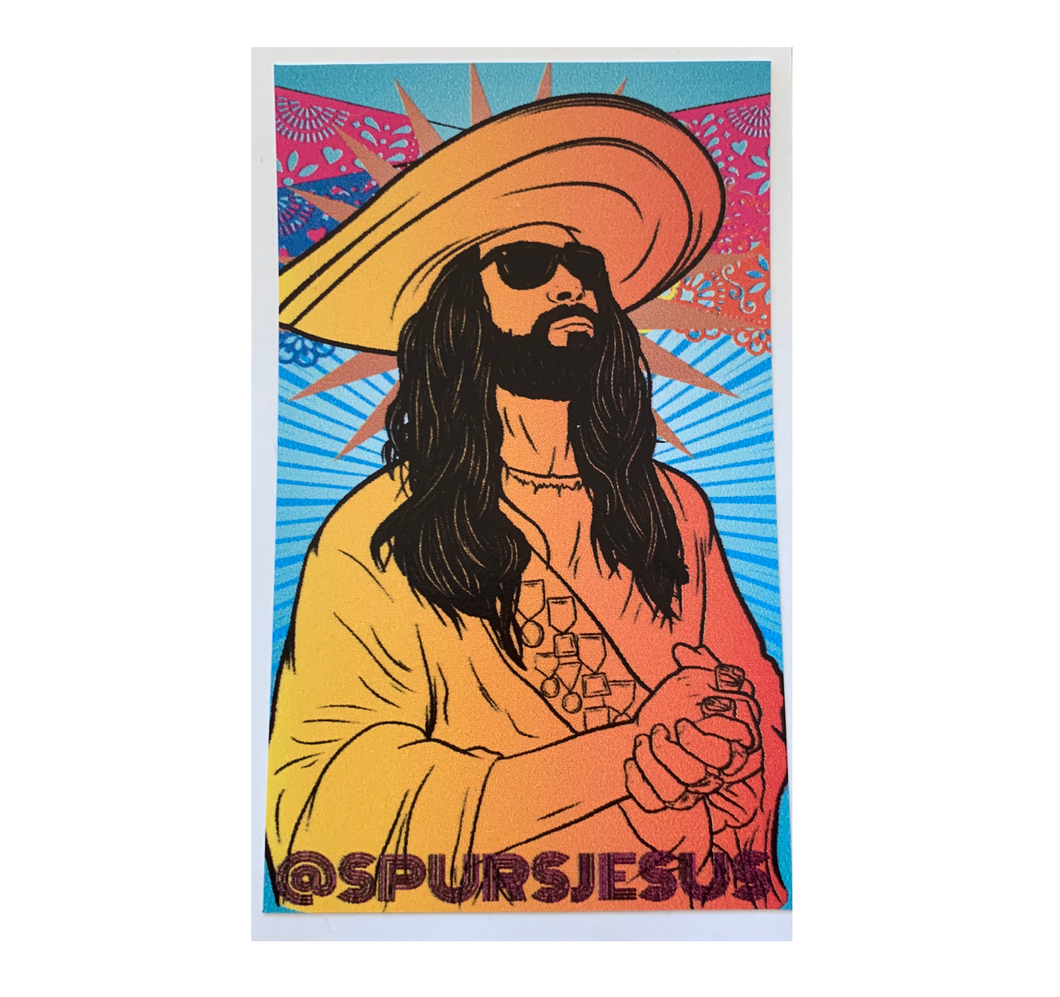 Spurs Jesus Fiesta Sticker